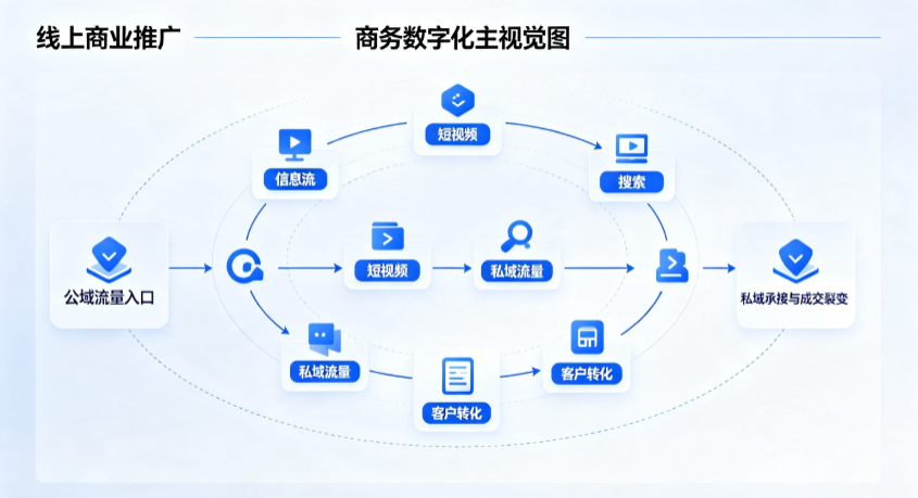 双峰县线上商业推广怎么做？全域流量闭环搭建与低成本转化实战指南